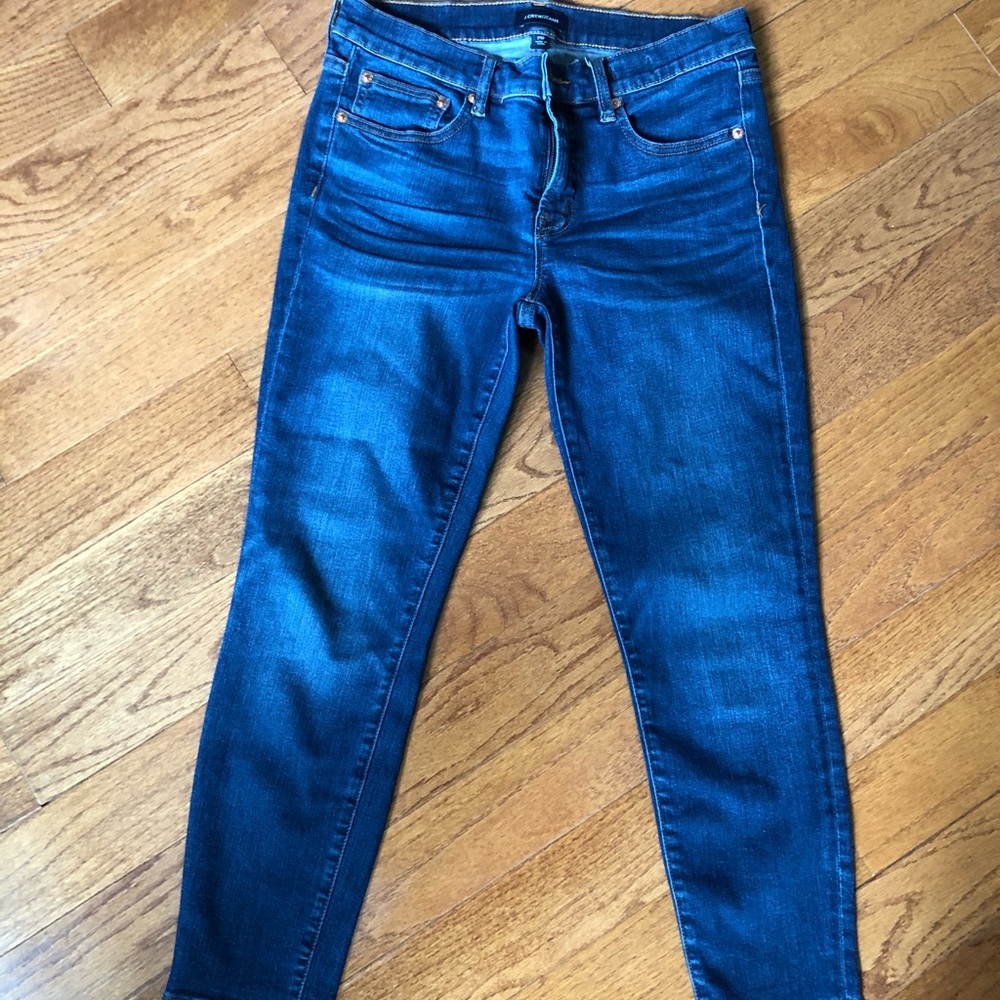 J Crew dark wash toothpick jeans size 29 petite